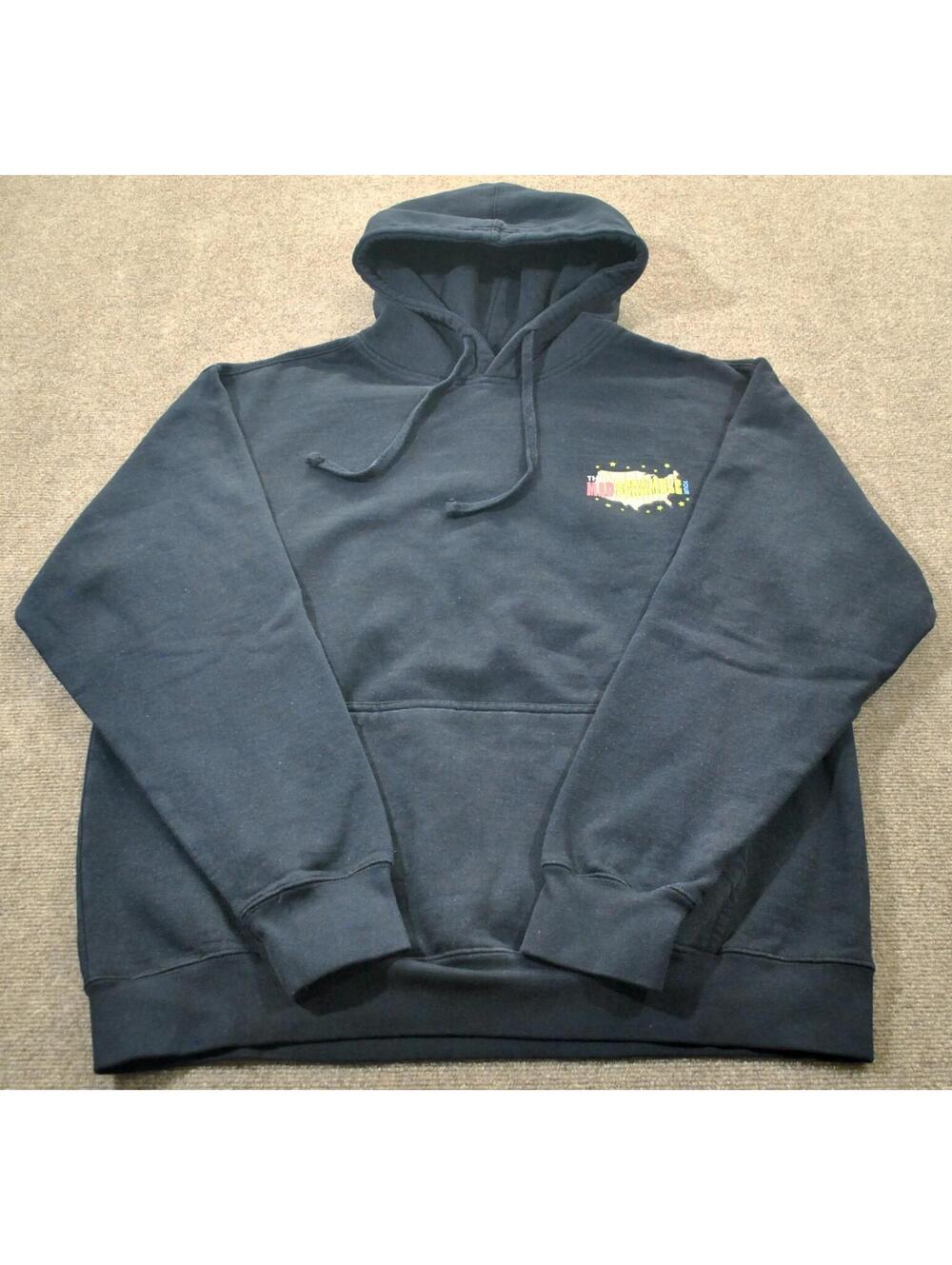 Random Golf Club The Mad Scramble Tour Golf Course Black Hoody Casual Large